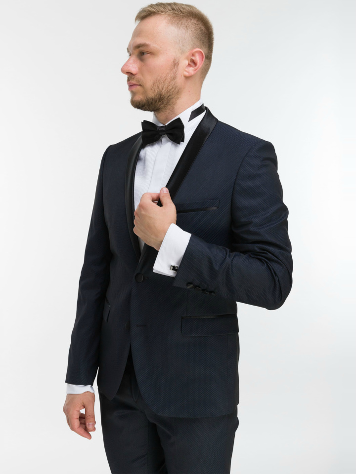 Темно-синий смокинг Premium Tuxedo (DRESS CODE BLACK TIE)